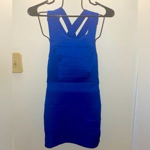 Body Con Dress, Color: Royal Blue
